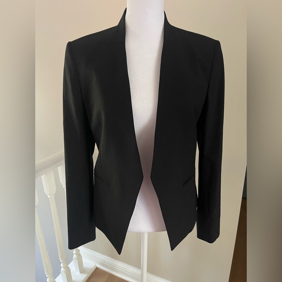 Theory Jackets & Blazers - Theory Classic Black Women's Blazer Lanai Collection Open Style